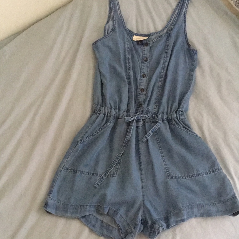 Chambray Romper